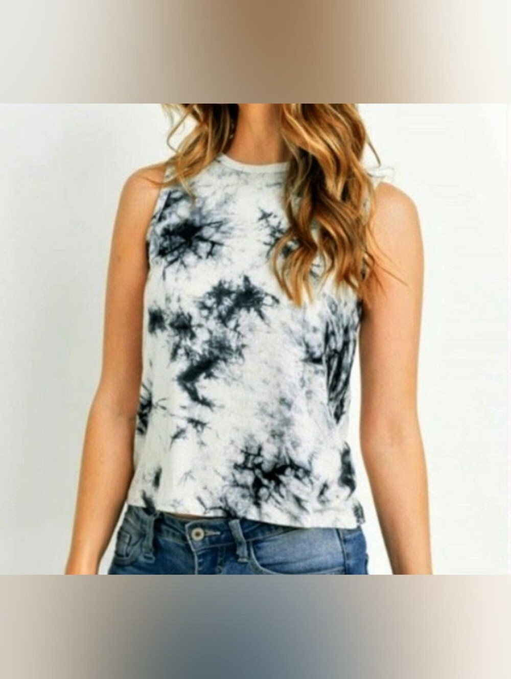 NWT Hippie Phantom Tie-Dye Sleeveless Tank Top - Women's